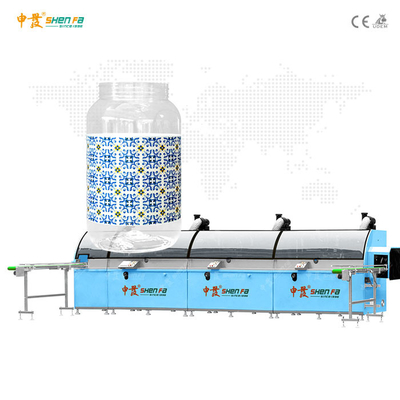 4L 透明バケツ オートスクリーン印刷機 3色